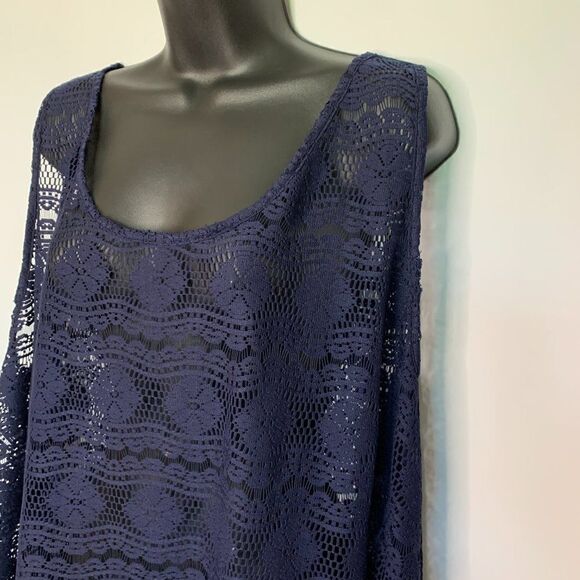 Profile by Gottex Navy Lace Swim Cover Up - Picture 3 of 6